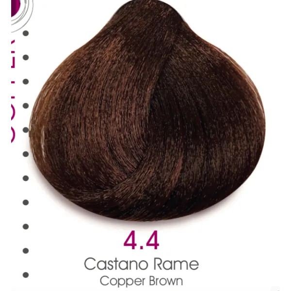 TMT Milano Art Collection Crema Colorante Luminacolor 4.4 Castaño Medio Marrón Cobre 100ml - 1